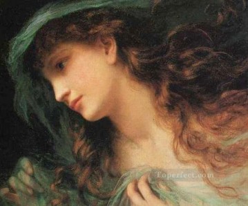  genre Oil Painting - The Head Of A Nymph genre Sophie Gengembre Anderson